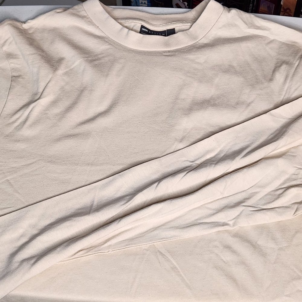 ASOS Design Men's Large Beige Longsleeve Shirt